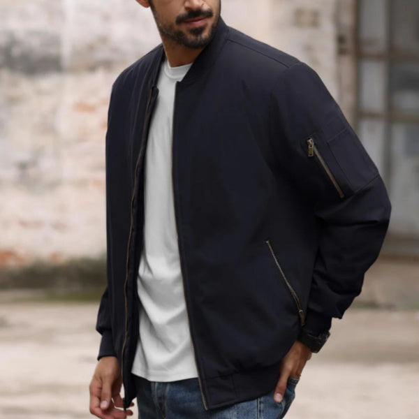 Plus Size Fat Guy Sports Casual Cotton Jacket