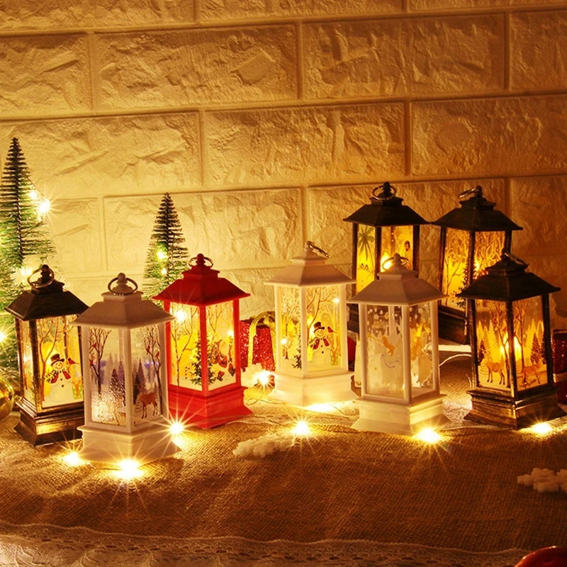 Christmas Lantern Light Merry Christmas Decorations for Home Christma Navidad Xmas Gifts New Year 2025