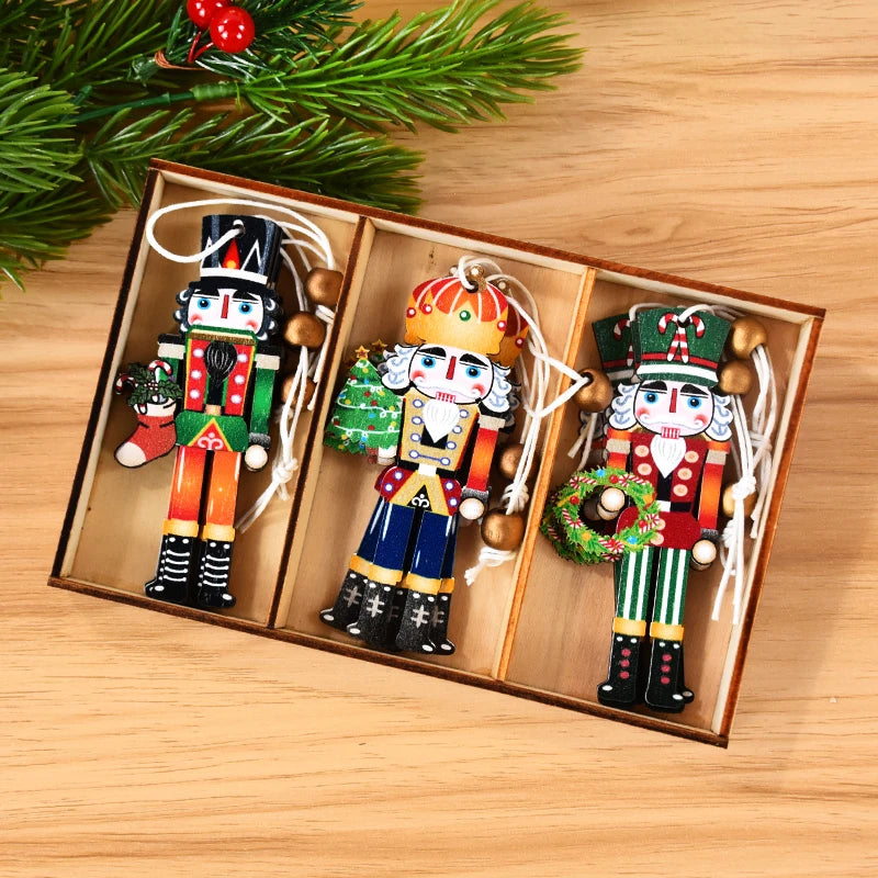 Christmas Nutcracker Soldier Wooden Navidad Decoration for Home 2025