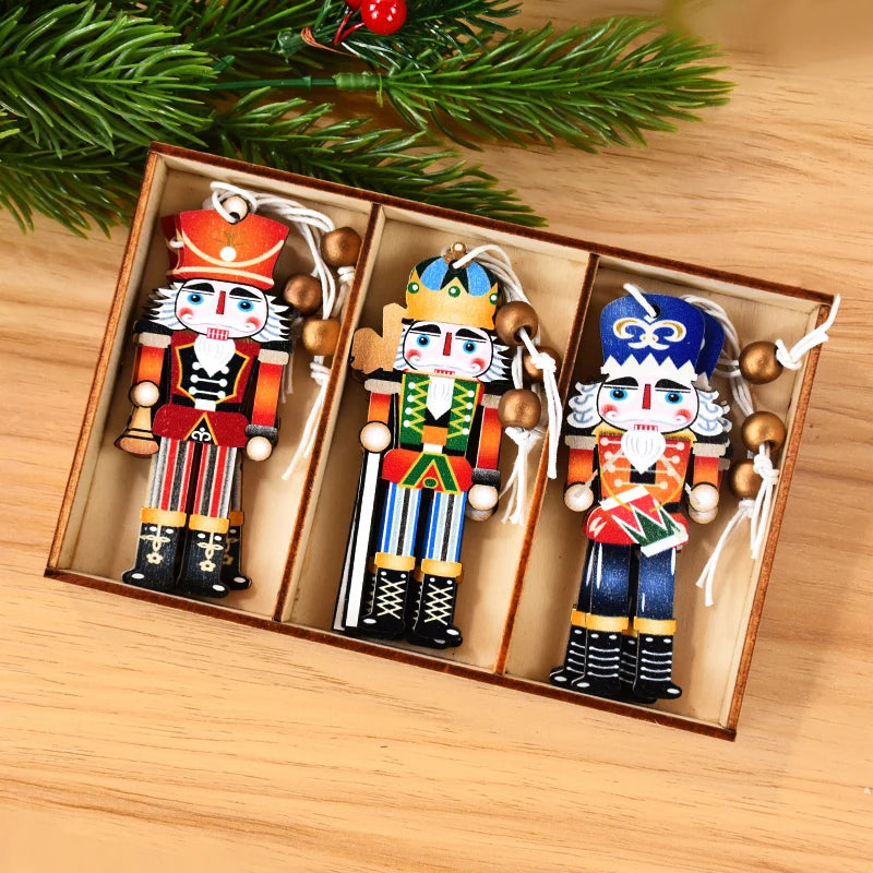 Christmas Nutcracker Soldier Wooden Navidad Decoration for Home 2025