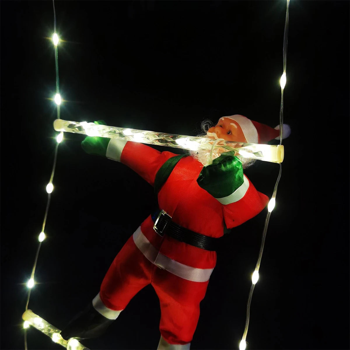 3M Santa Claus Climbing Waterproof Light for Indoor Outdoor Christmas Decor Navidad 2025