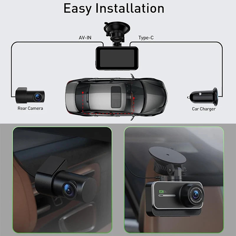 Dash Cam for Cars DVR Car Video Recorder Front and Rear B