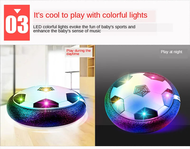 Hover Soccer Ball Toys for Children Electric Floating Football with LED Light Music