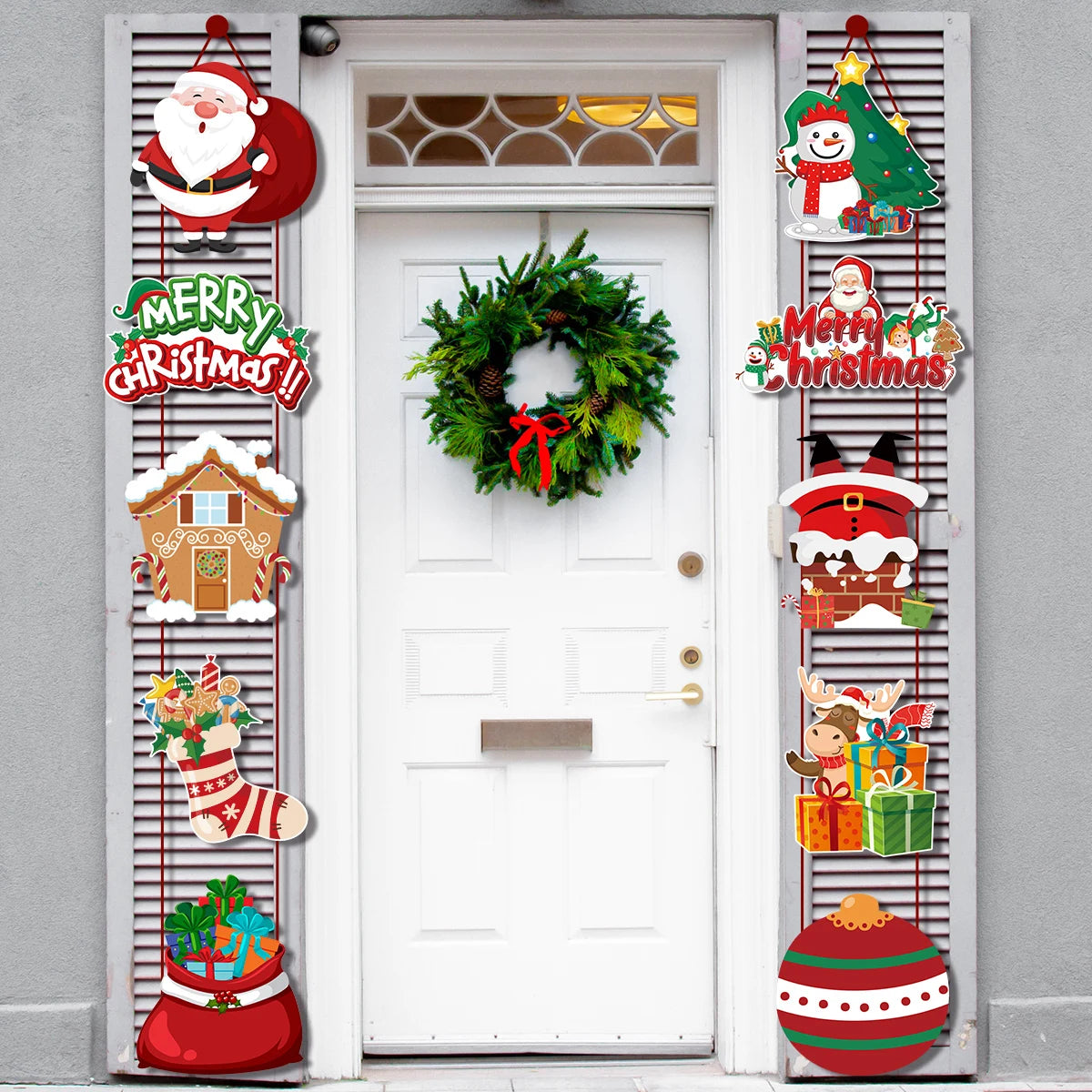 Merry Christmas Door Hanging  Party Home Decoration 2025 Noel