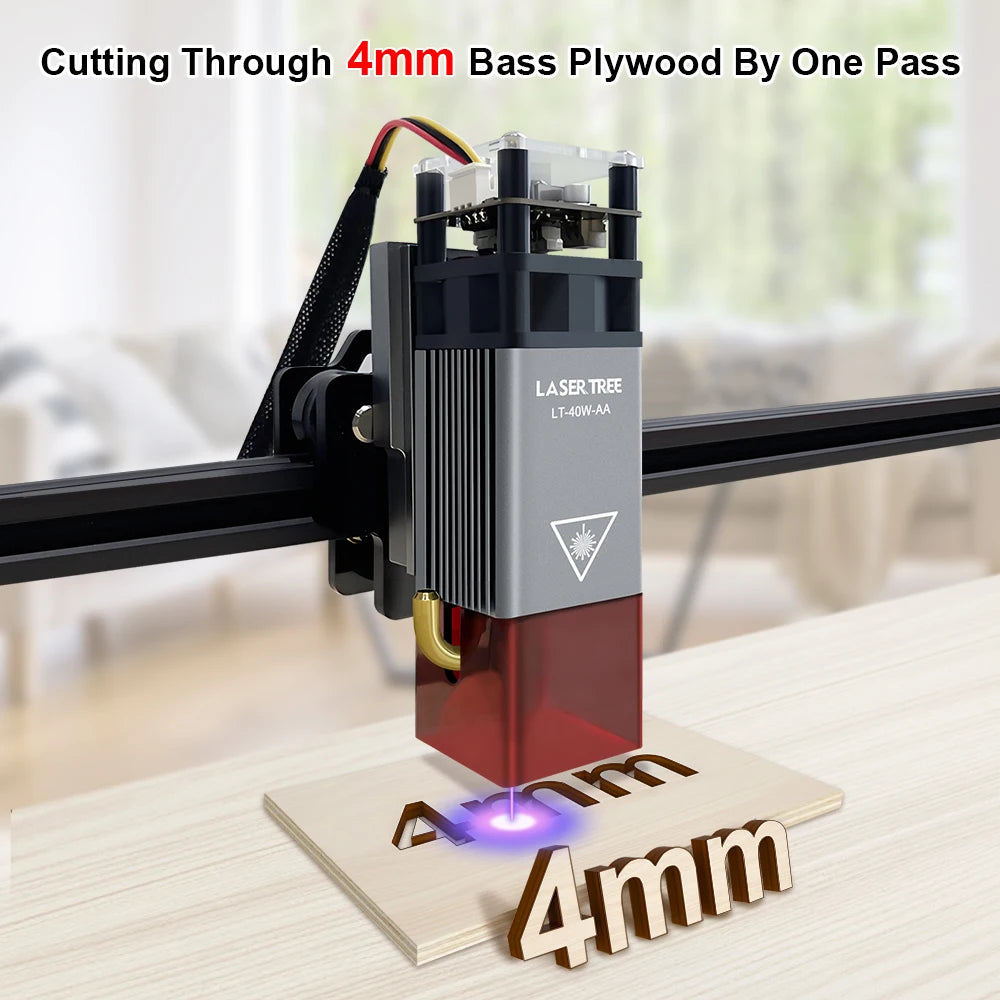 LASER TREE 5W Air Assist Laser Module 450nm Blue Laser Head for CNC DIY Laser Wood Cutter Engraving Tool Head and Accessories