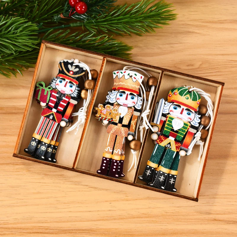 Christmas Nutcracker Soldier Wooden Navidad Decoration for Home 2025