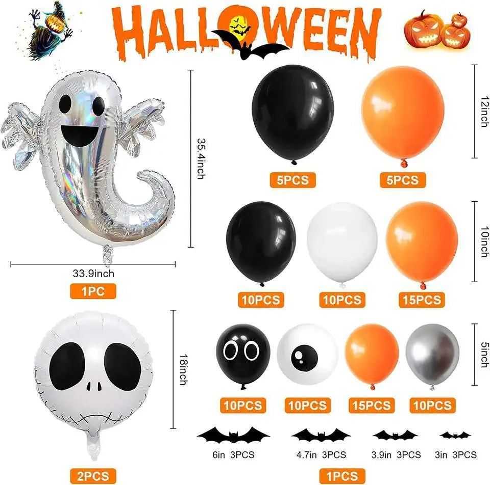 107pcs Halloween balloons