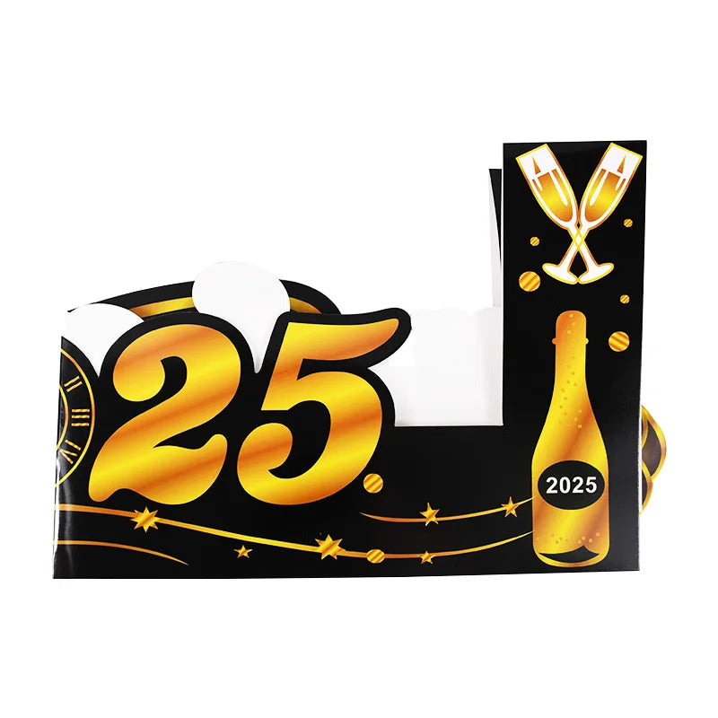 Crown Number Foil Balloons Happy New Year 2025