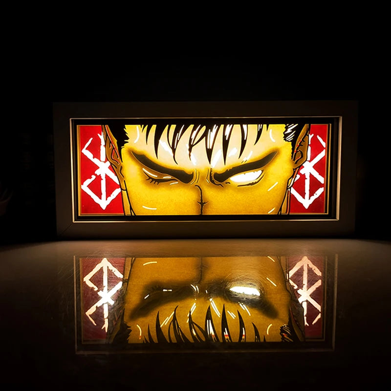 Anime Paper carving Box Light Remote control model multiple colors Gamer Bedroom Decoration party present