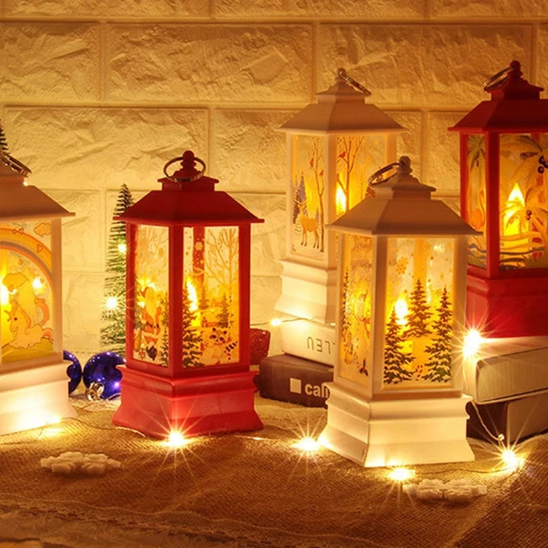 Christmas Lantern Light Merry Christmas Decorations for Home Christma Navidad Xmas Gifts New Year 2025