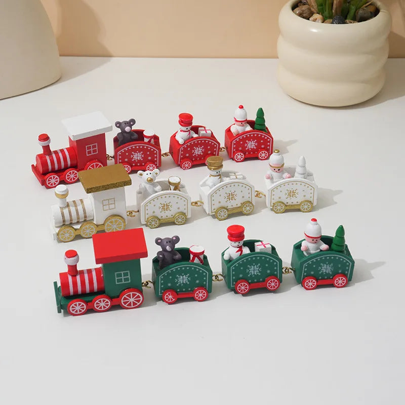 Christmas Train Merry Christmas Decorations Display Happy New Year 2025