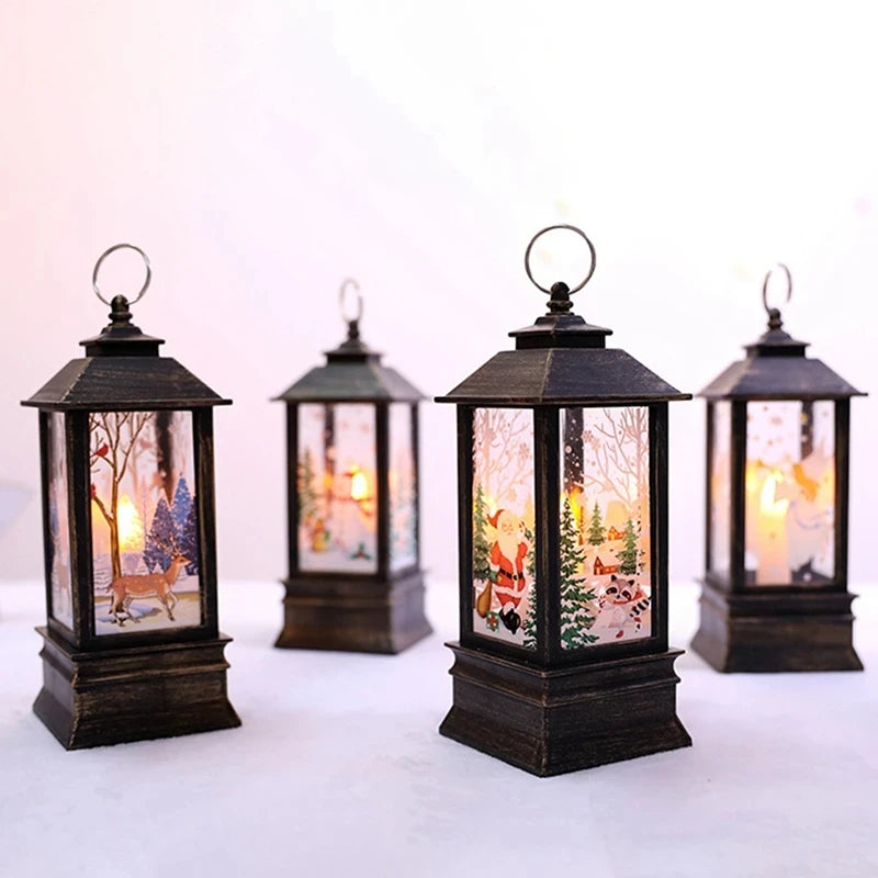 Christmas Lantern Light Merry Christmas Decorations for Home Christma Navidad Xmas Gifts New Year 2025