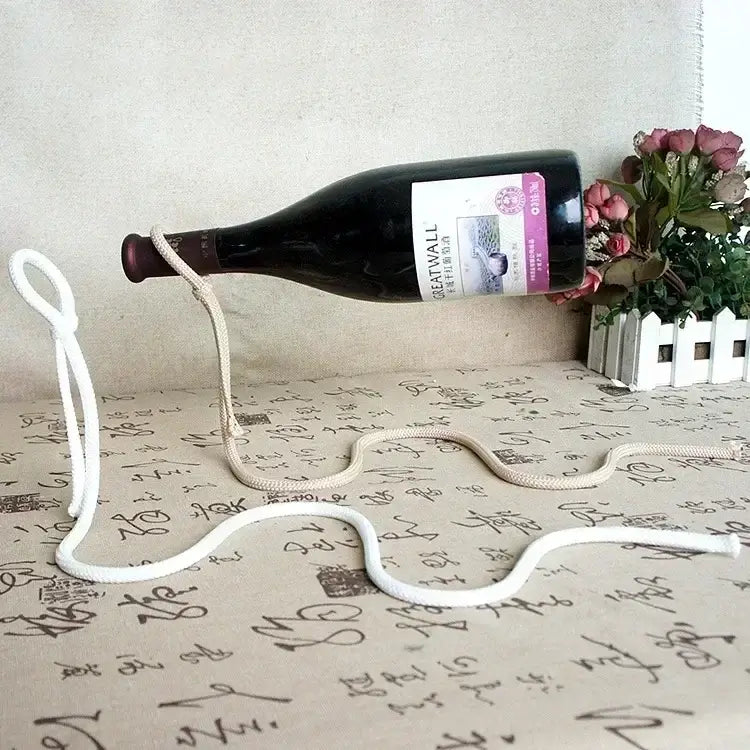 Creative Magic Metal Hanging Chain Wine Rack Vintage Creative Restaurant Bar Bracket Display Rack Home Decoration Gift Holder