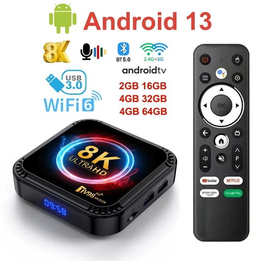 WIFI6 Android 13 TV Stick USB3.0  8K  RK3528 Dual Wifi BT5.0