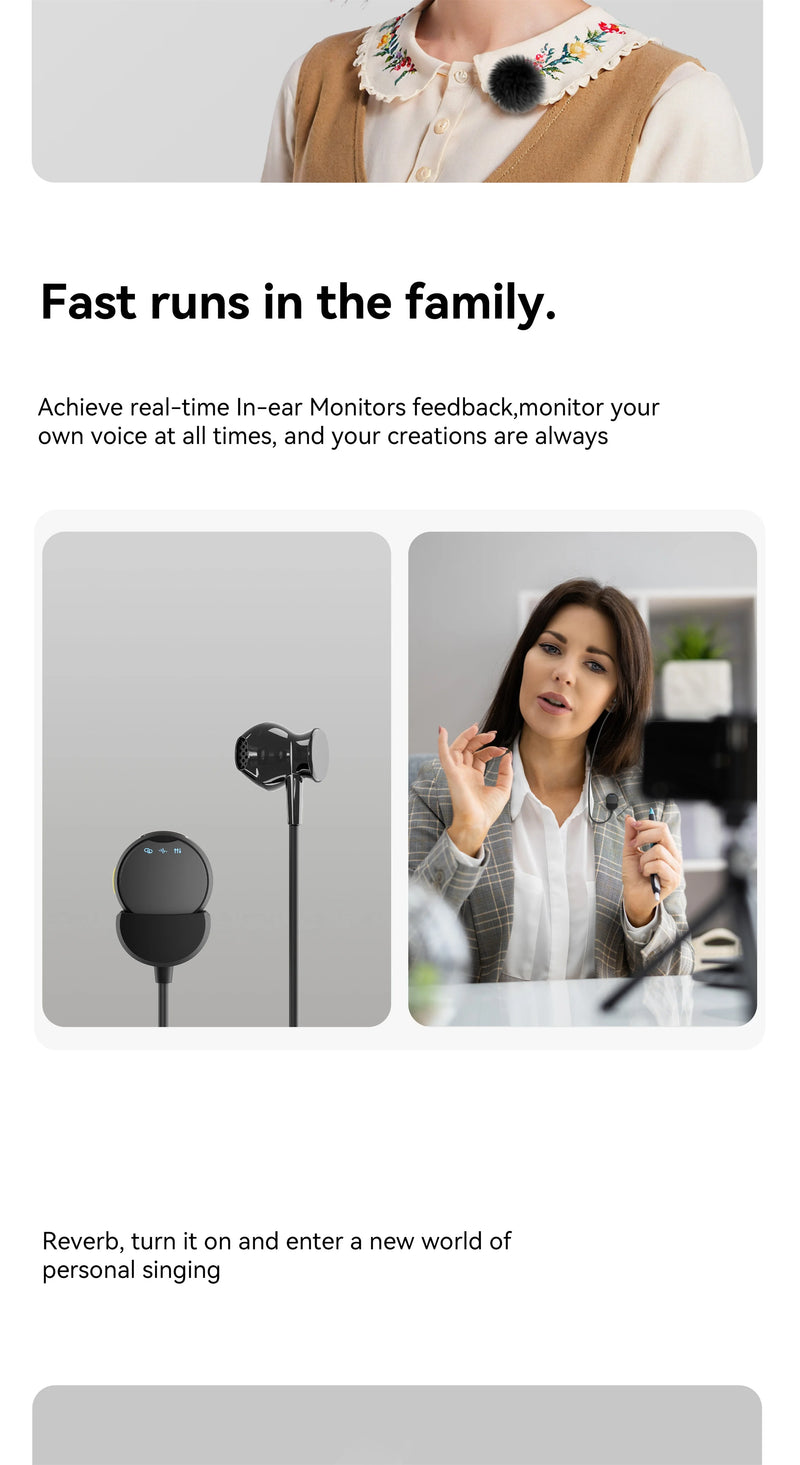 Wireless Microphone for Phone Professional