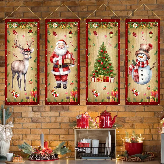 Christmas Hanging Flag Decorations 2025