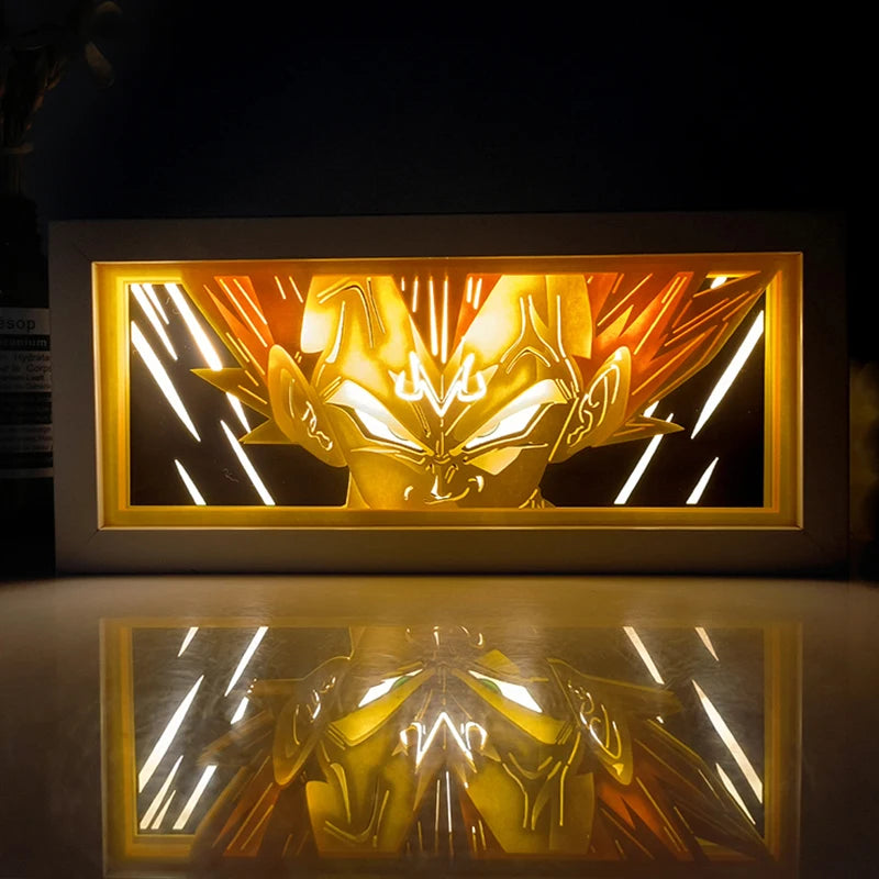 Anime Paper carving Box Light Remote control model multiple colors Gamer Bedroom Decoration party present