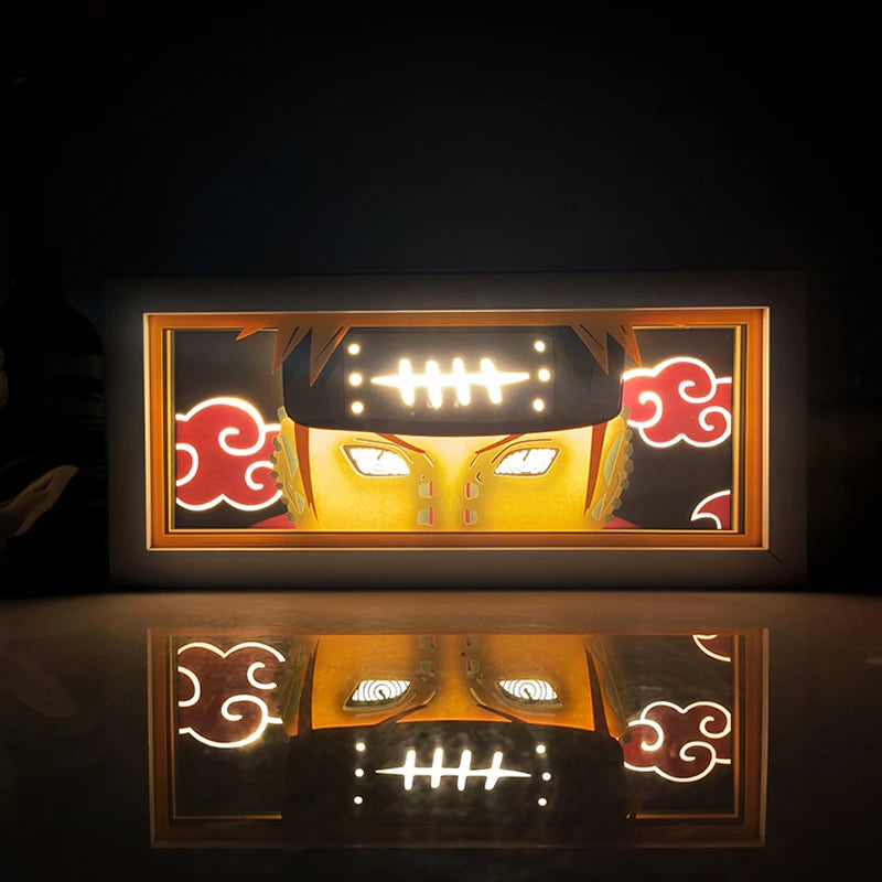 Anime Paper carving Box Light Remote control model multiple colors Gamer Bedroom Decoration party present