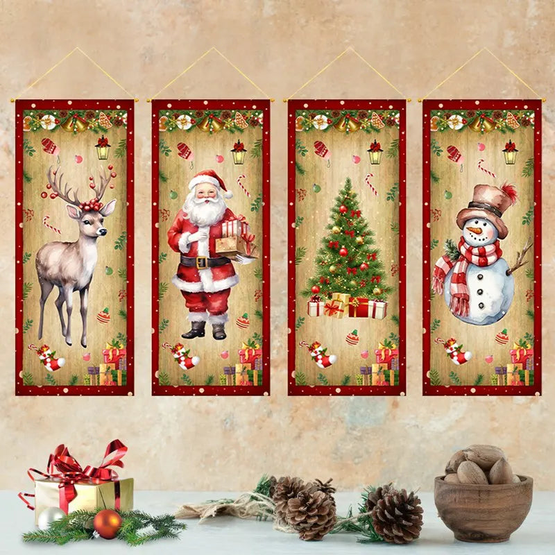 Christmas Hanging Flag Decorations 2025