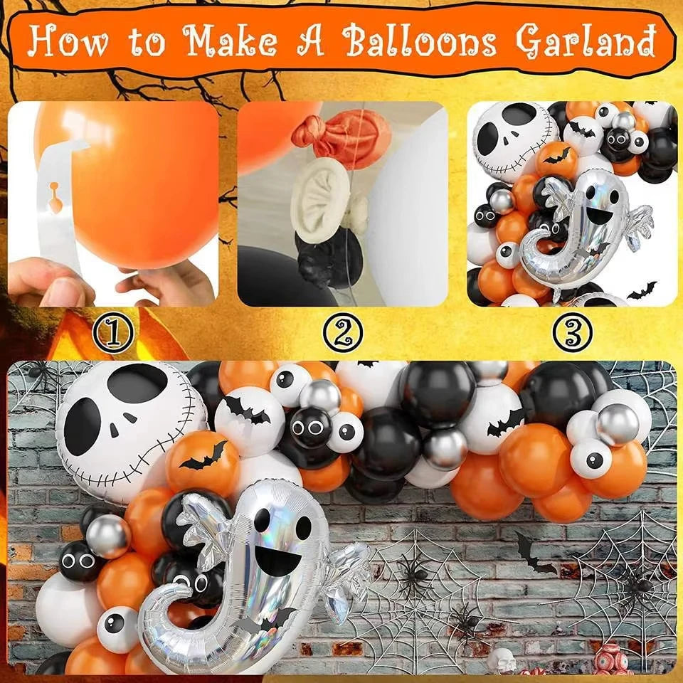 107pcs Halloween balloons