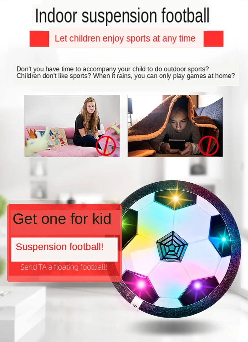 Hover Soccer Ball Toys for Children Electric Floating Football with LED Light Music