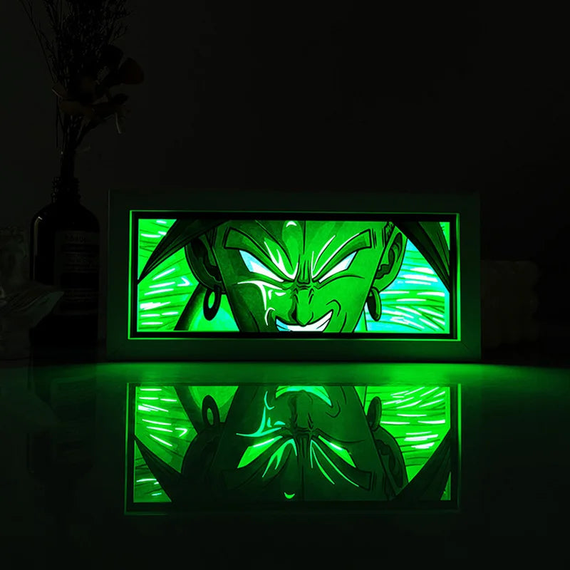 Anime Paper carving Box Light Remote control model multiple colors Gamer Bedroom Decoration party present