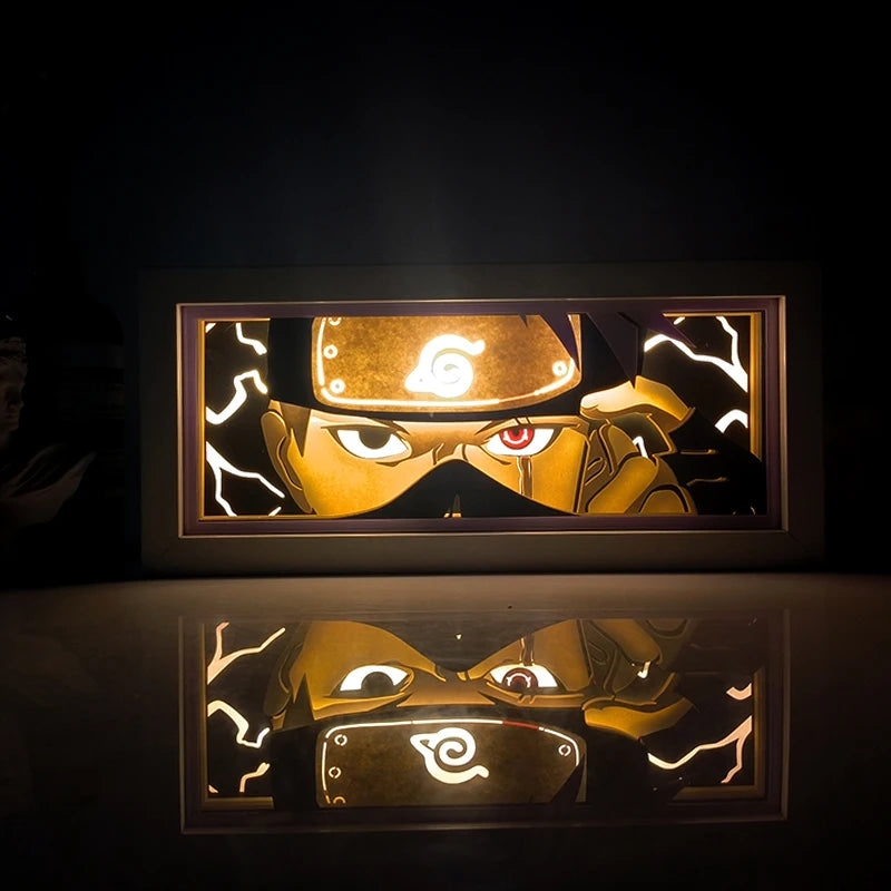 Anime Paper carving Box Light Remote control model multiple colors Gamer Bedroom Decoration party present