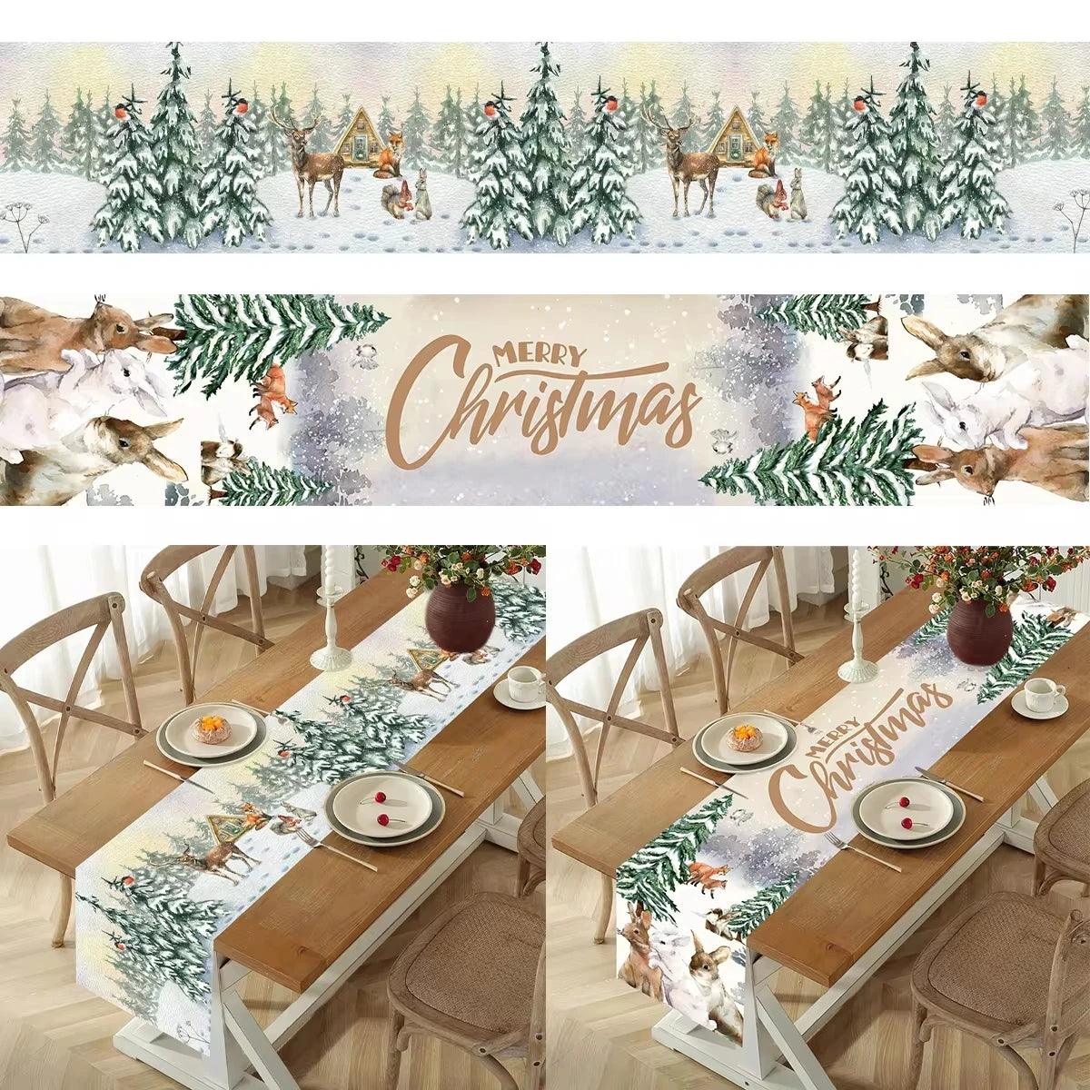 Christmas Table Runner New Year Gifts 2025