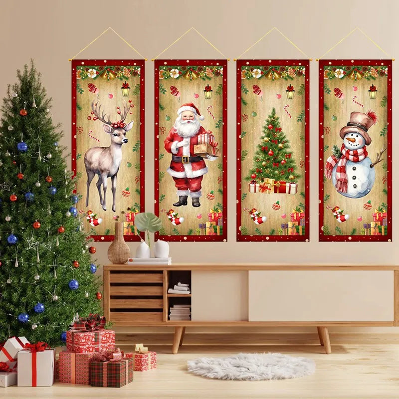 Christmas Hanging Flag Decorations 2025