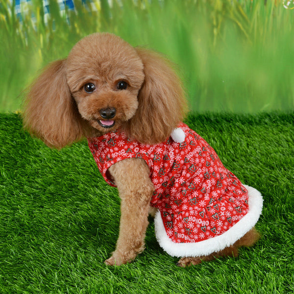 Christmas Dress Holiday Festive Outfit New Year Pet Clothes